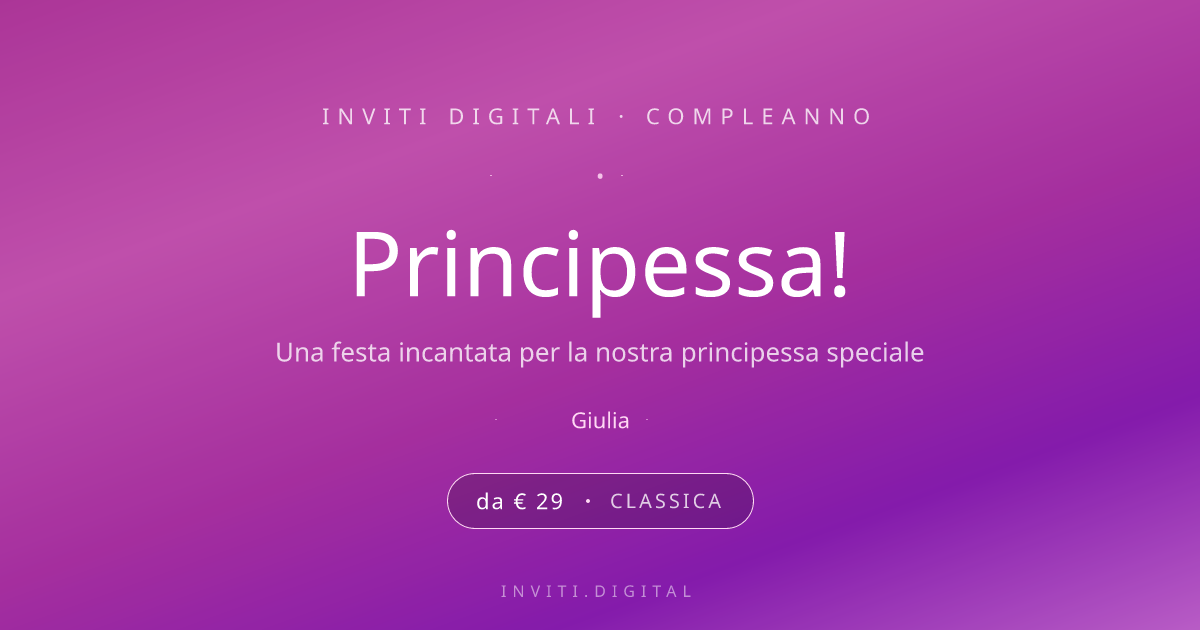 Principessa! — Compleanno